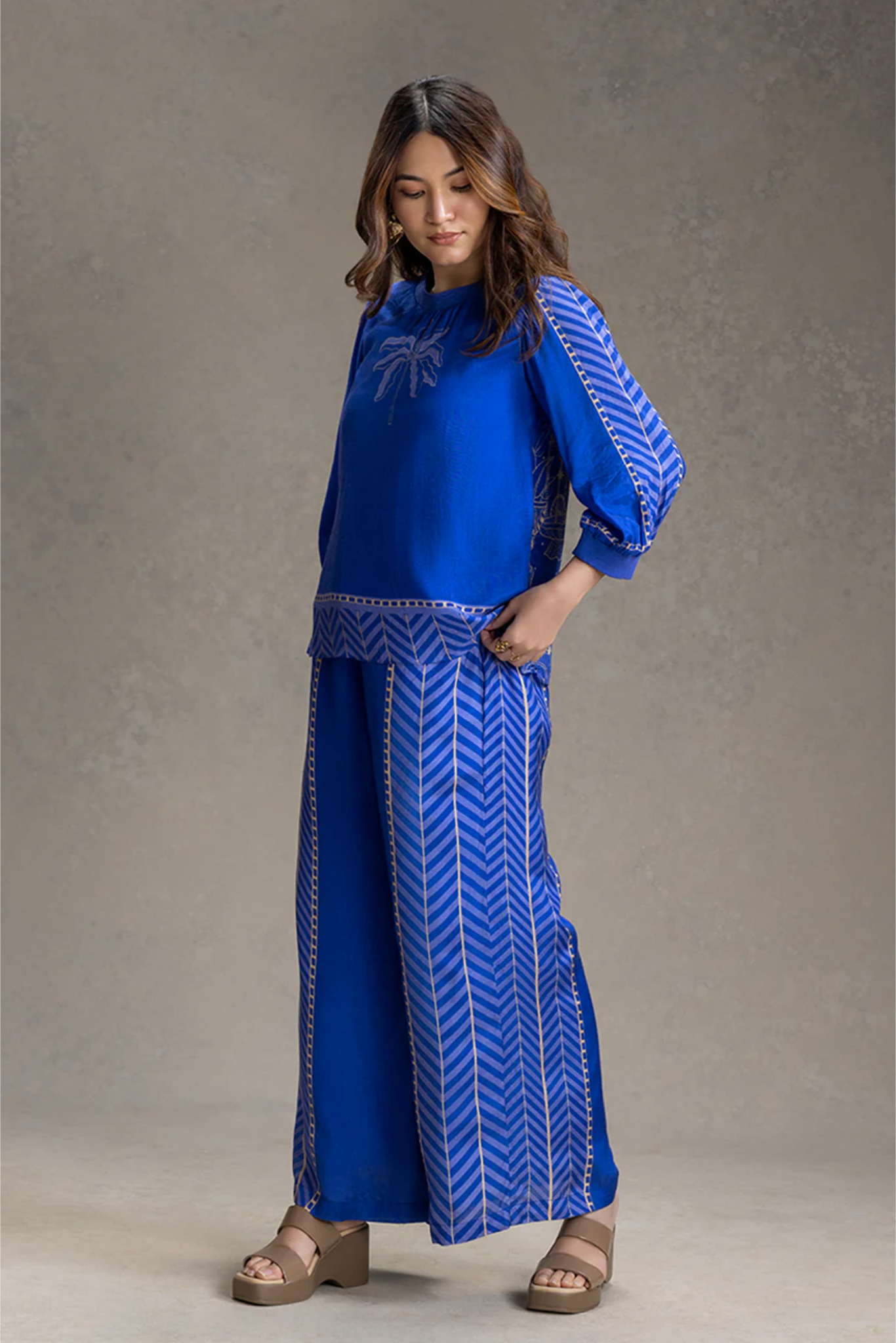 Kyomi Printed Vacation Co-ord Set