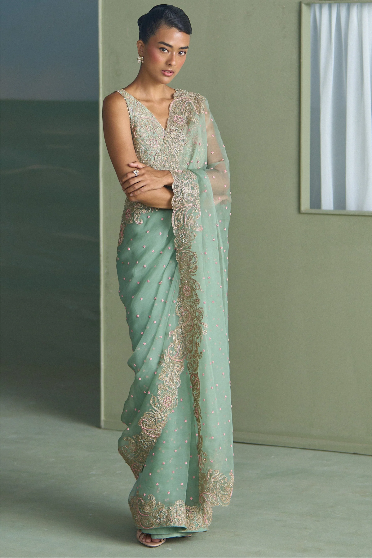 Vrinda Paisley Saree