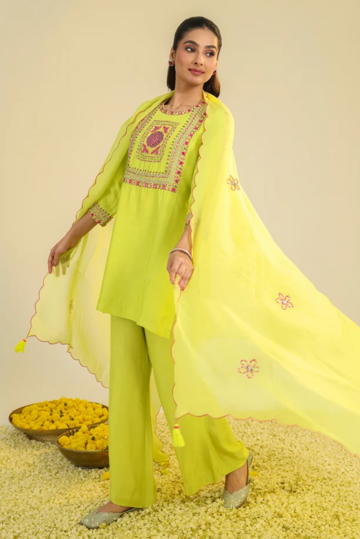 Yellow Gulshan Kurta Set