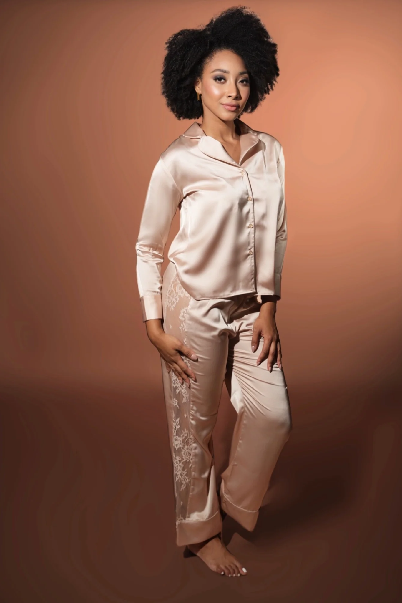 Champagne Nightsuit Set