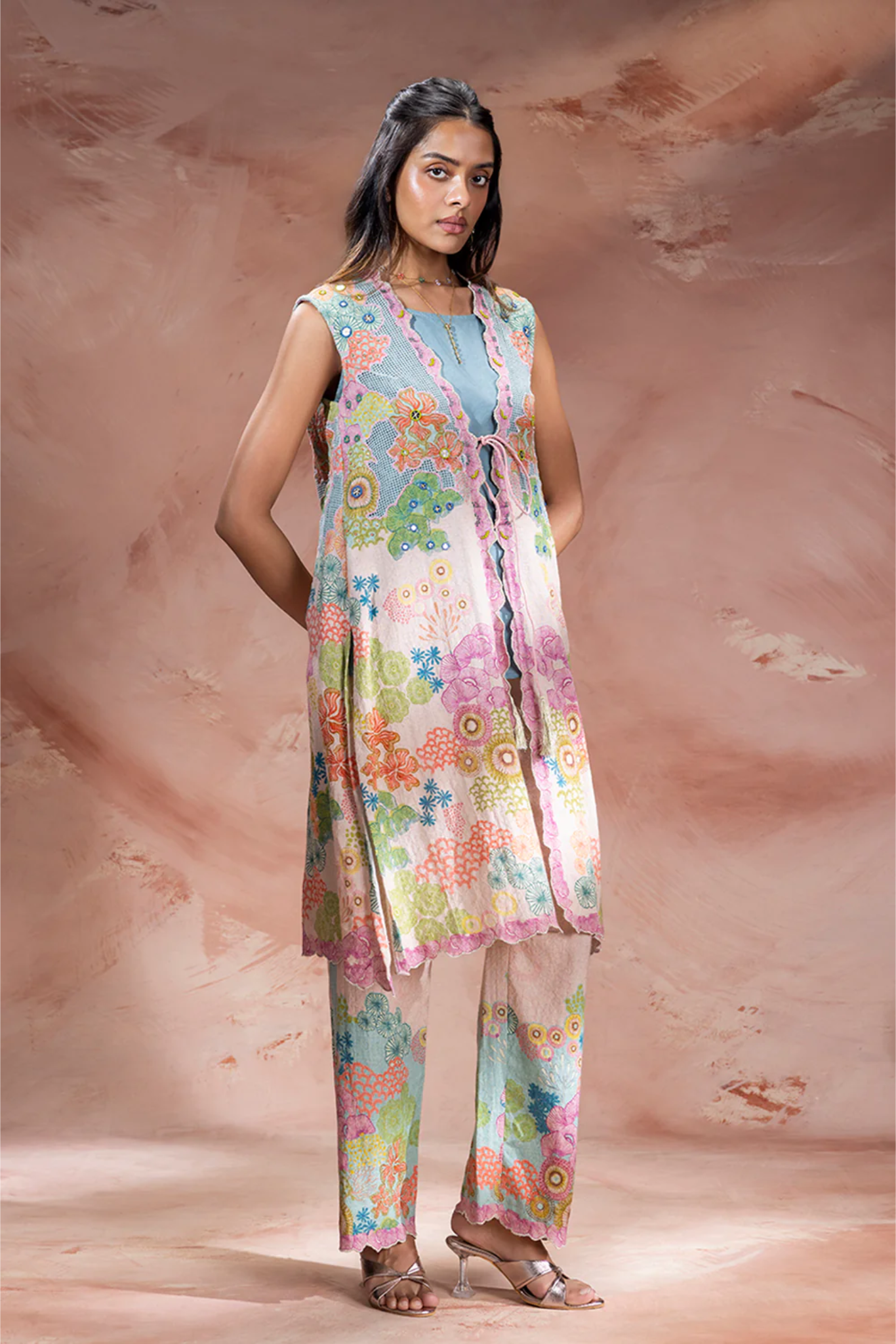 Kaia Embellished Jacket and Pants Set