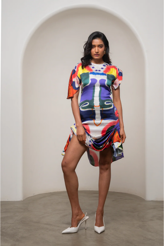 Varen Draped Mini Dress