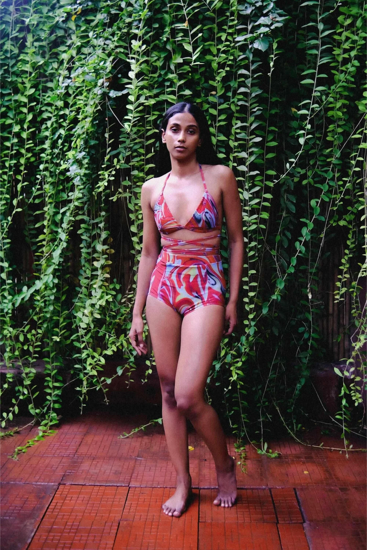 Cayenne Wave High Waist Bikini Bottom