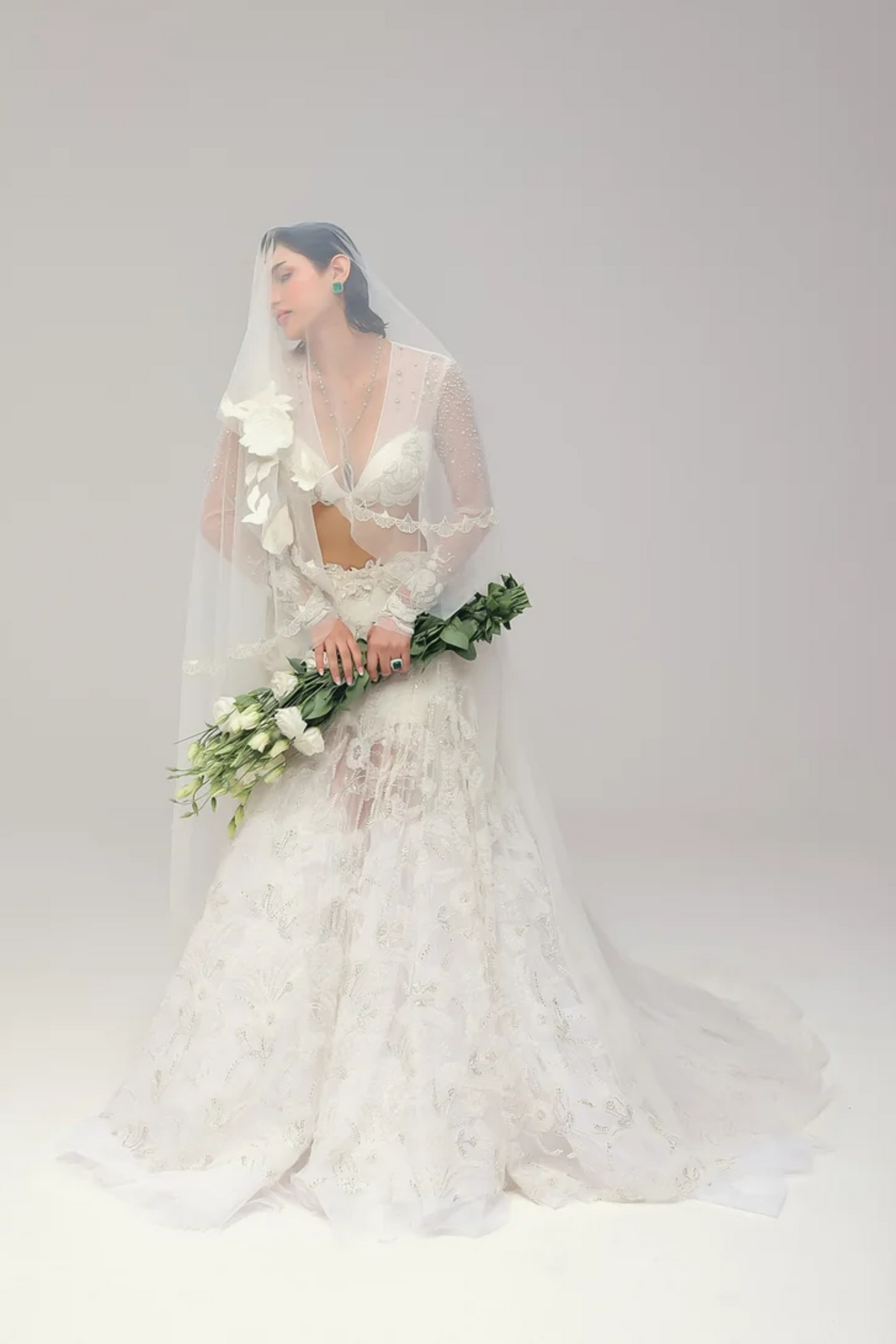 A White Wedding Lehenga II