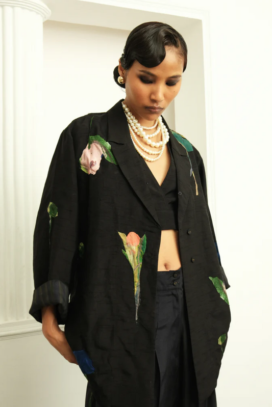 Psyflora Applique shirt