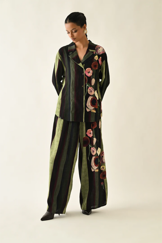 Moss Stripes PP Pant