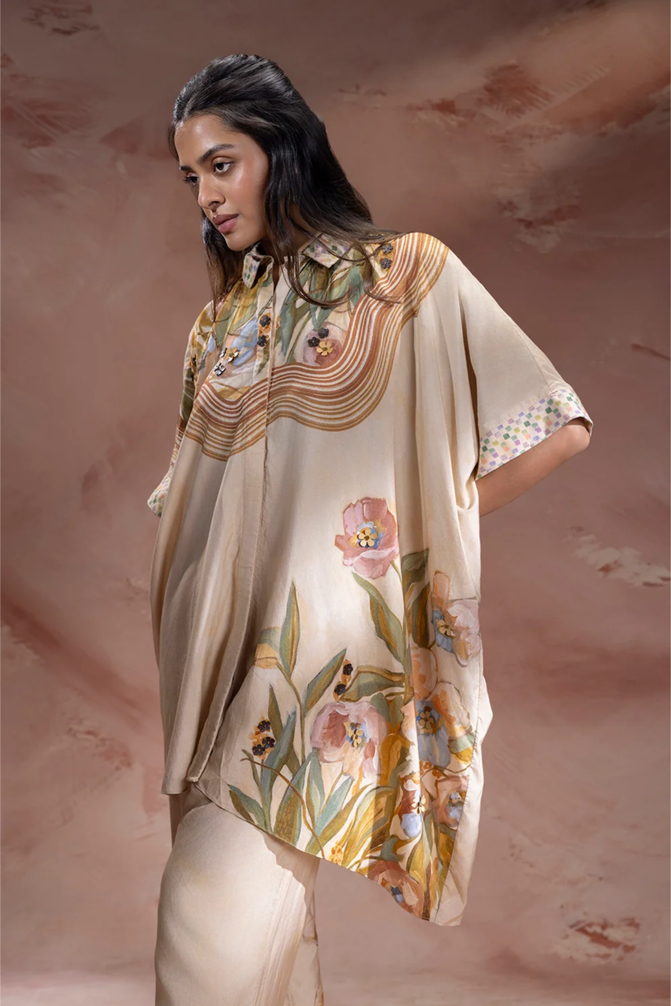Zeya Embellished Kimono tunic and Pant