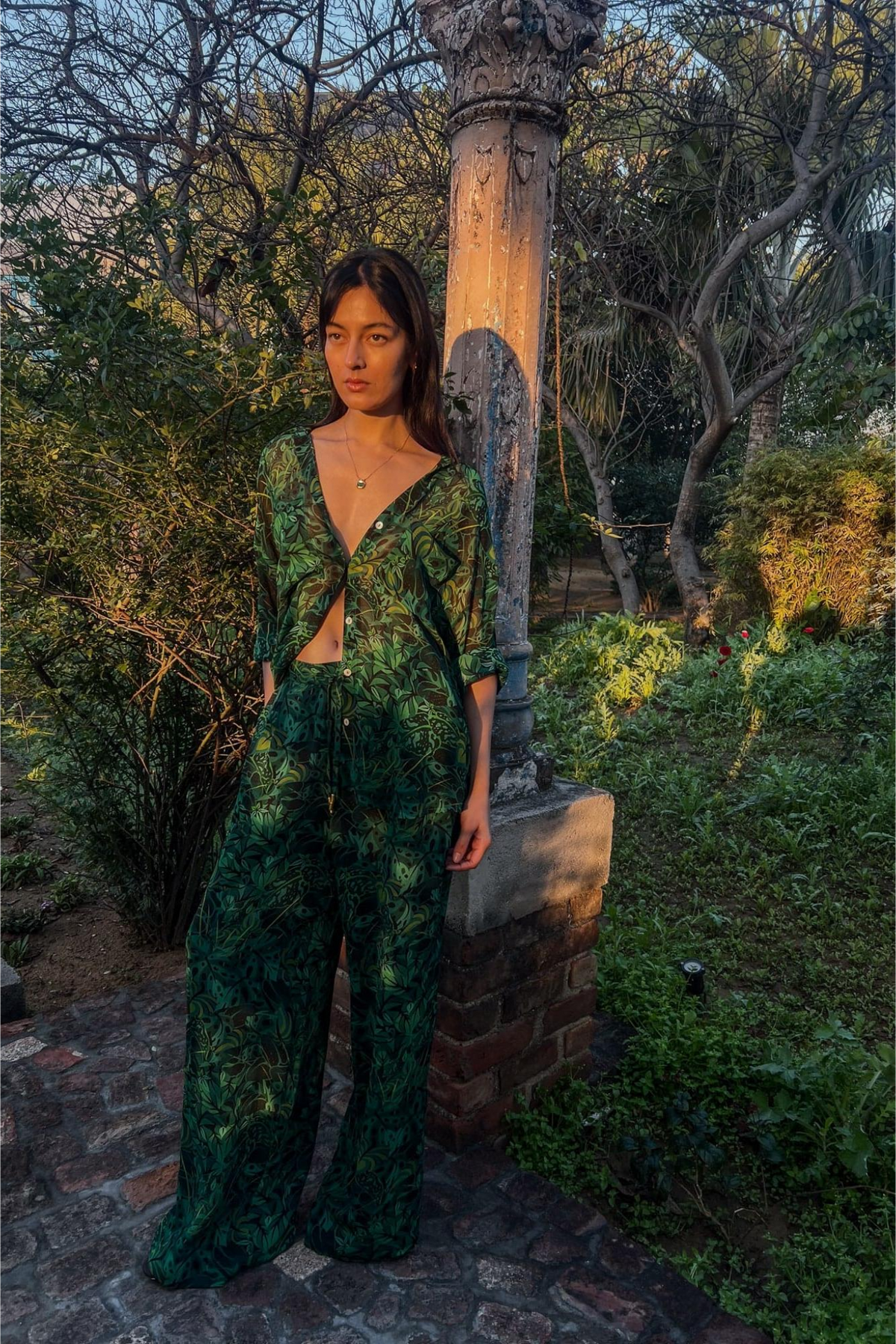 Lounge Trousers - Emerald Jungle