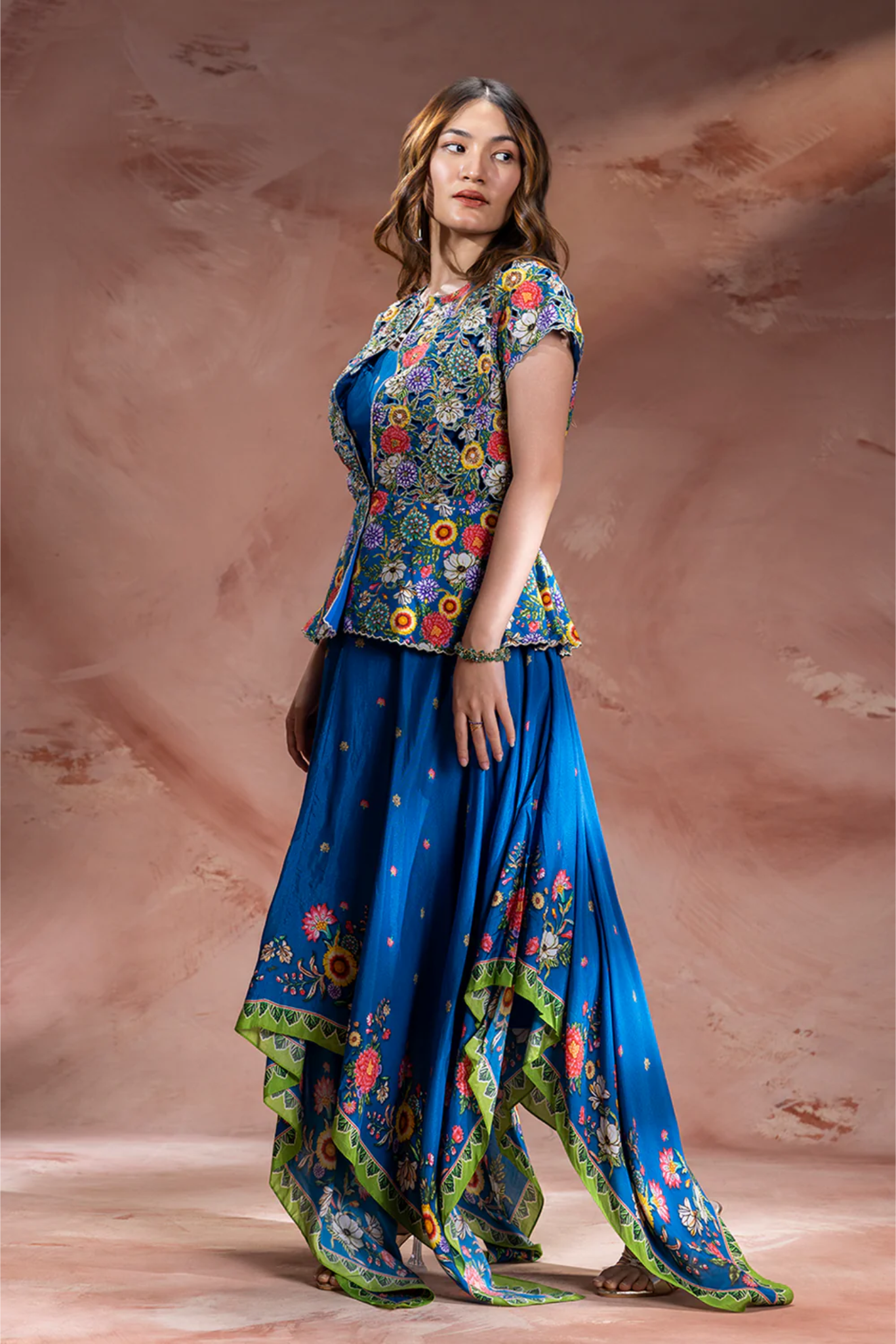 Baghira Embroidered Handkerchief Dress Set