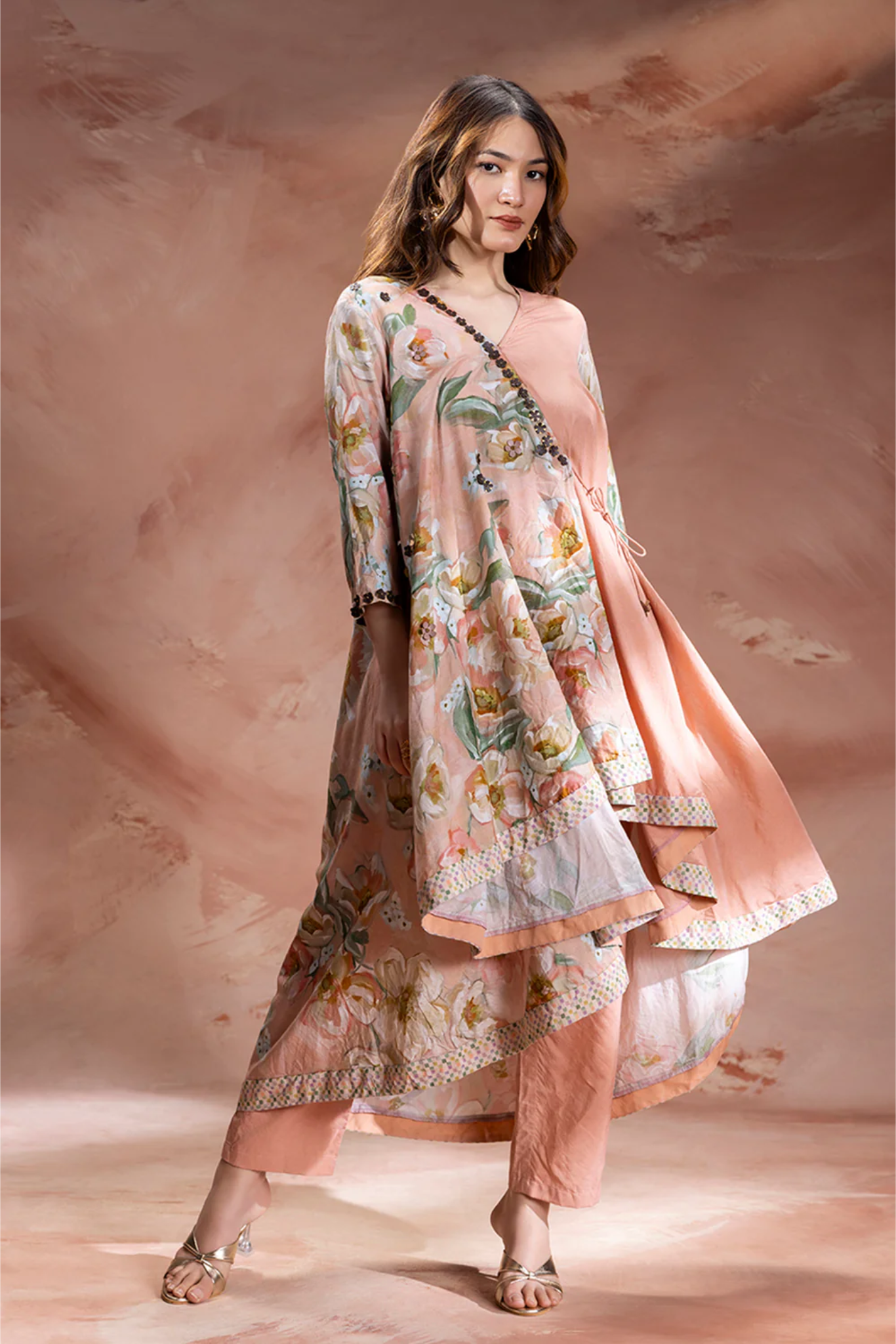 Zeya Embellished Asymmetric Tunic and Pants