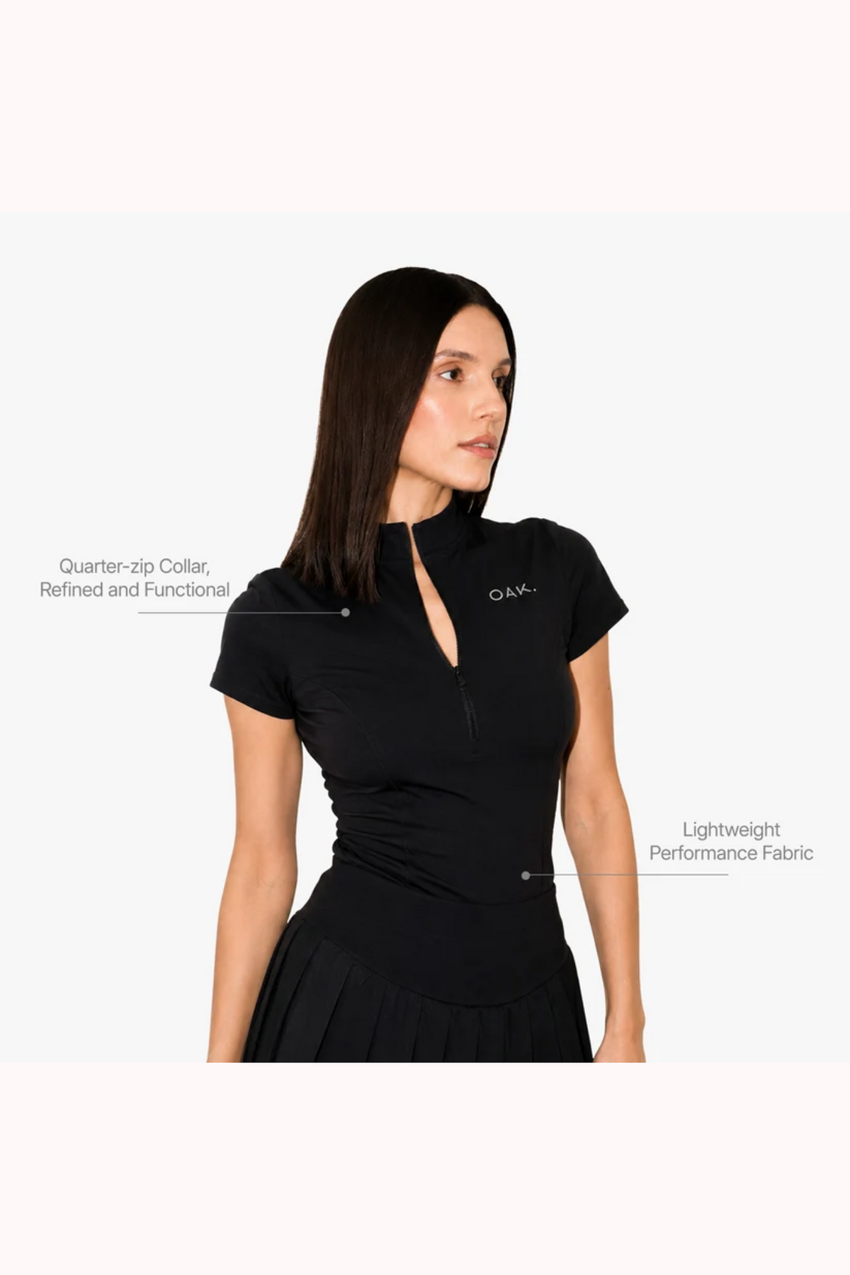 The Court Top in Black