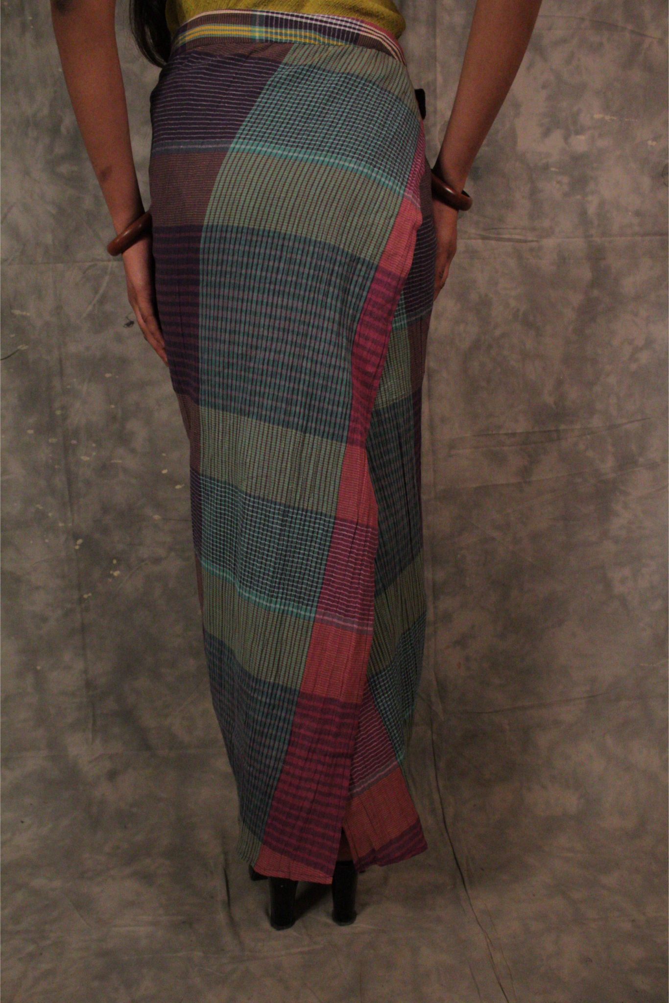 Antaria wrap skirt - Plaids