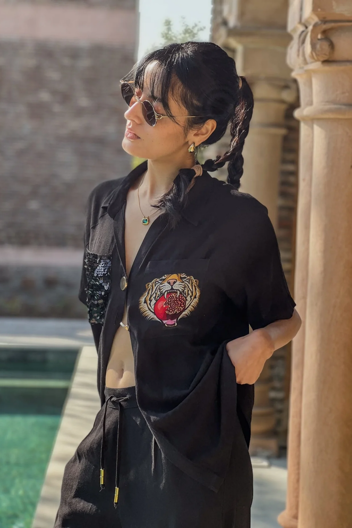 Shirt - Tiger Pom Pocket