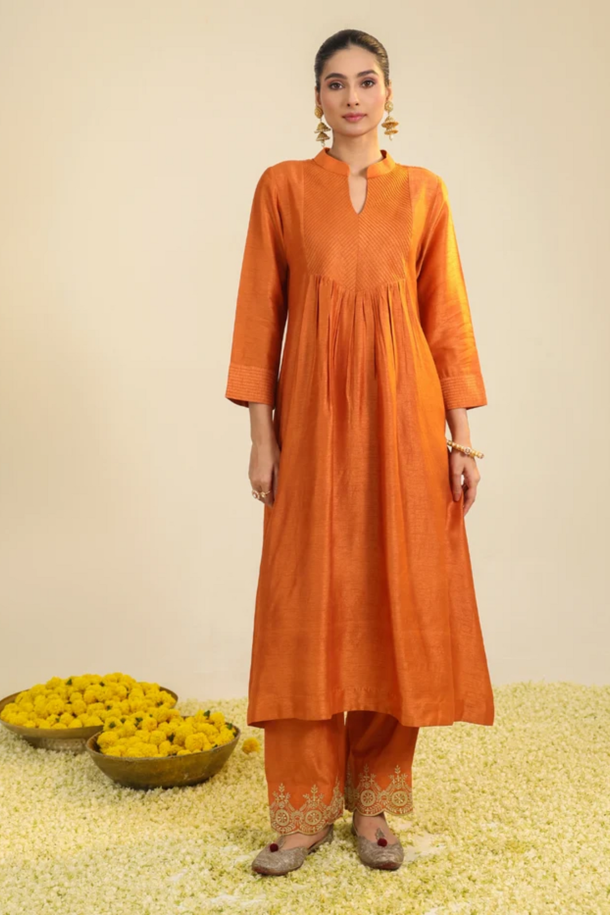 Rust Gumaan Kurta Set