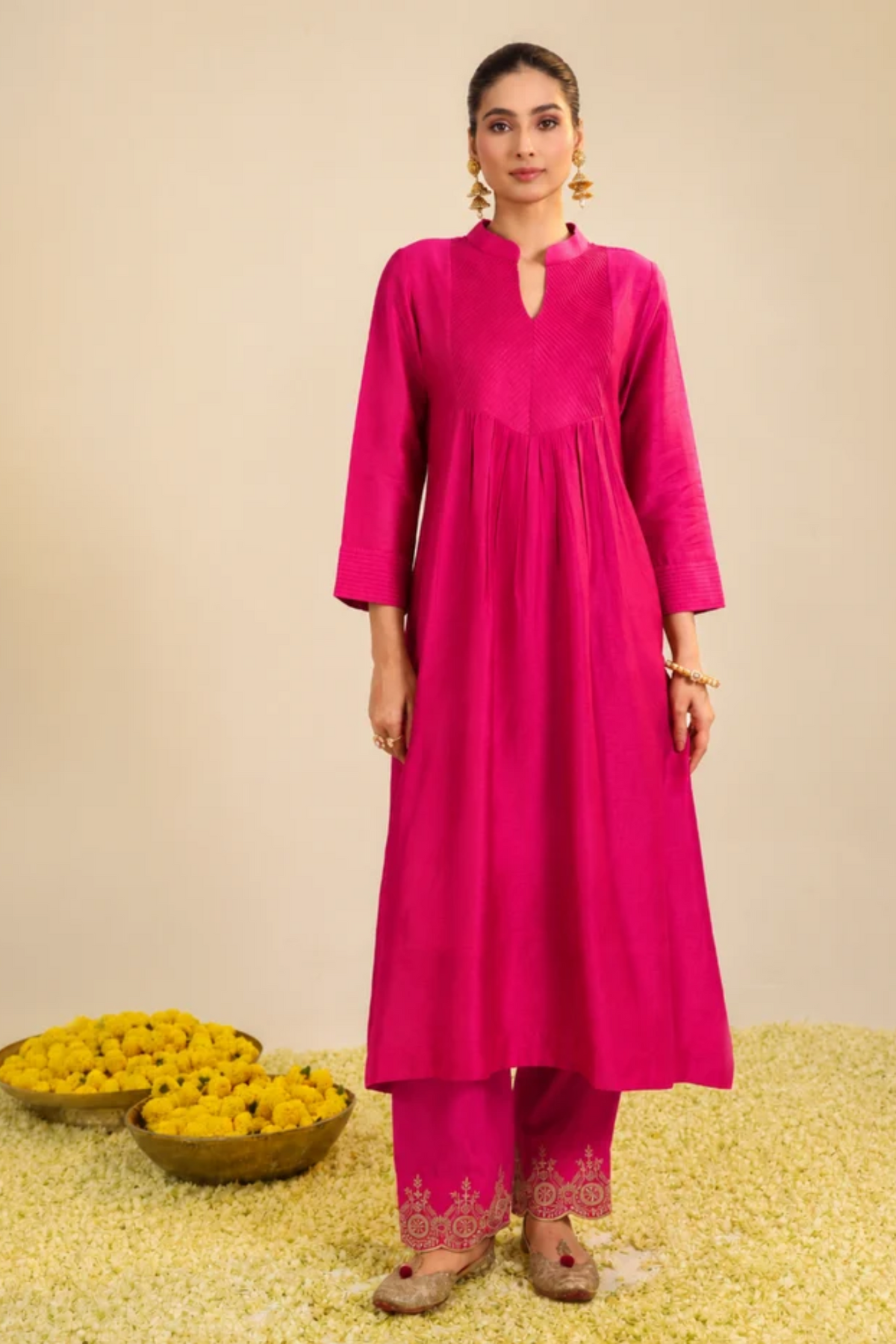 Rani Pink Gumaan Kurta Set