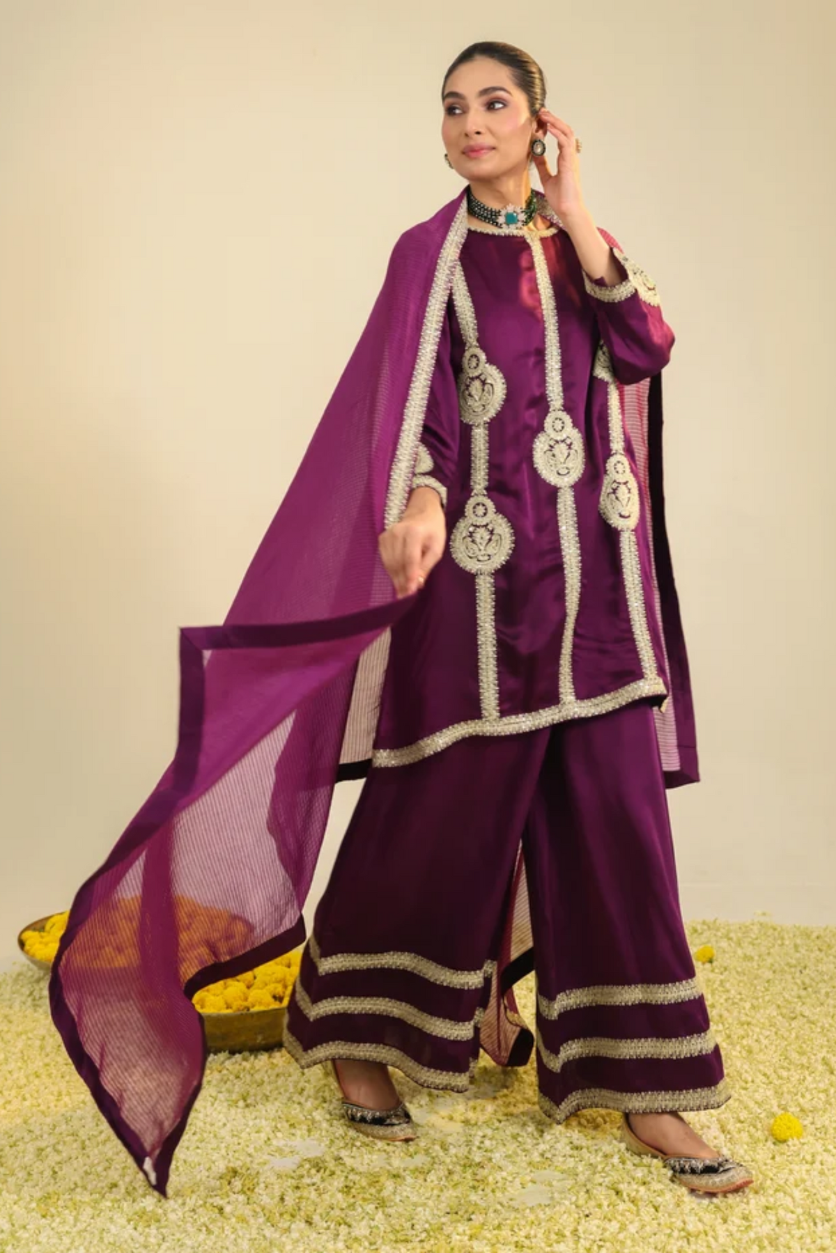 Purple Zainaa Kurta Set