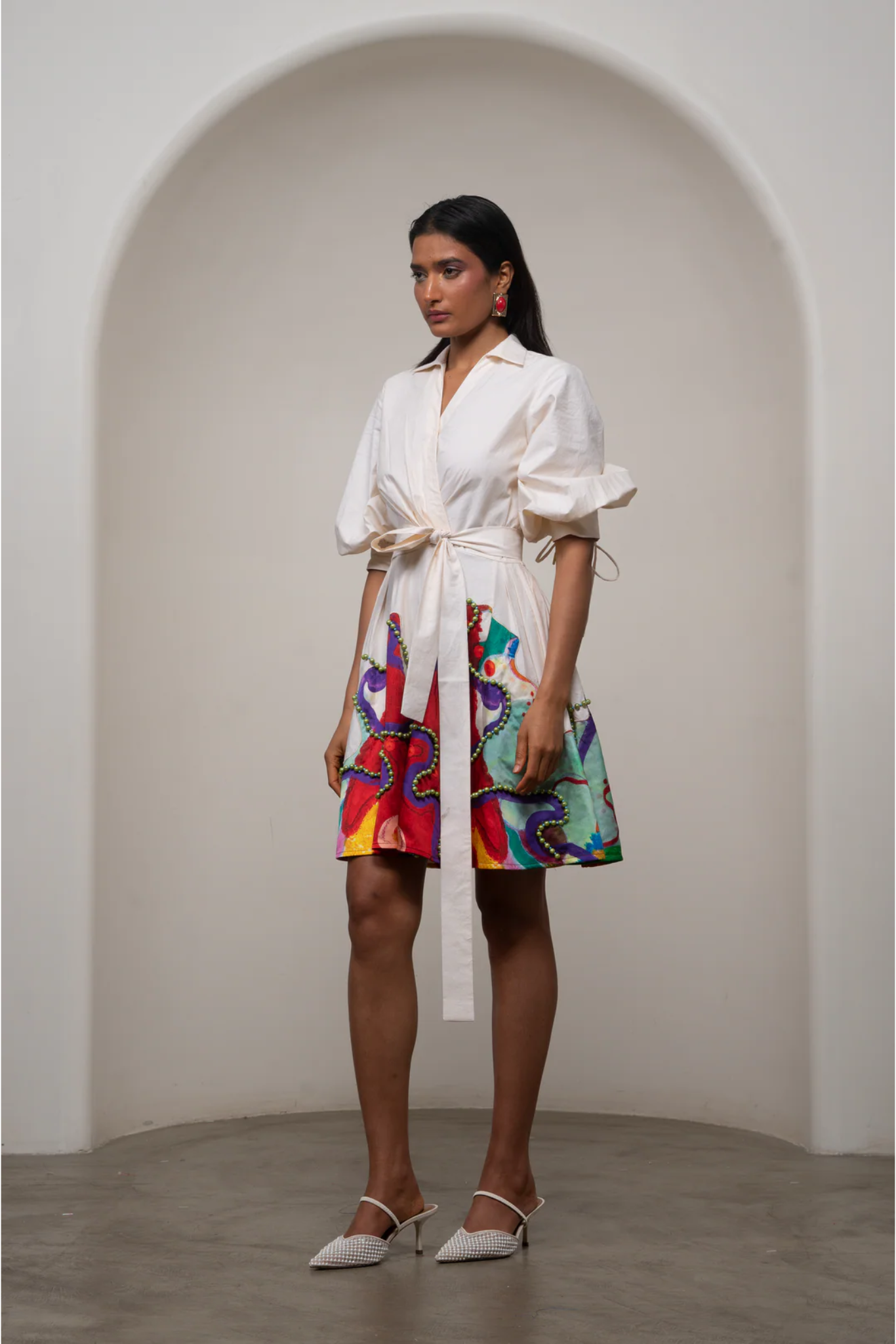 Alya Tie-Up Dress
