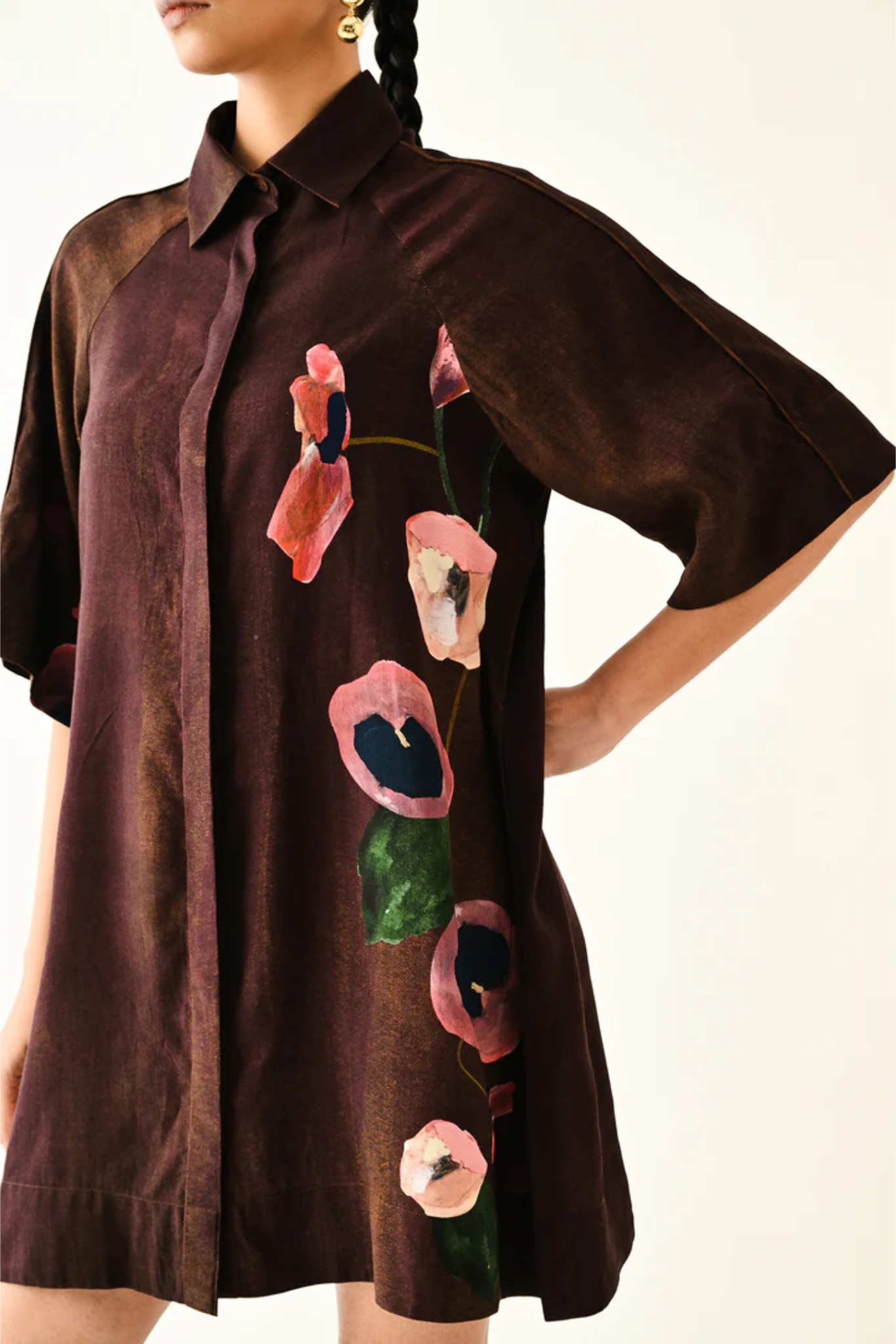 Earth Bloom Aline Short Dress