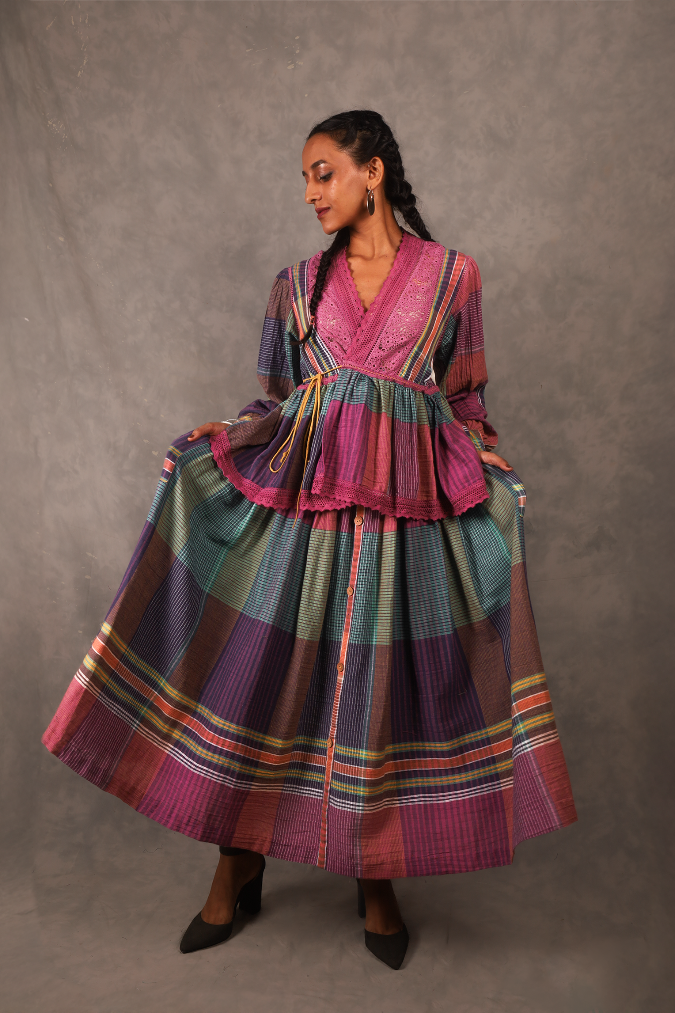 Swirl Top - Plaids