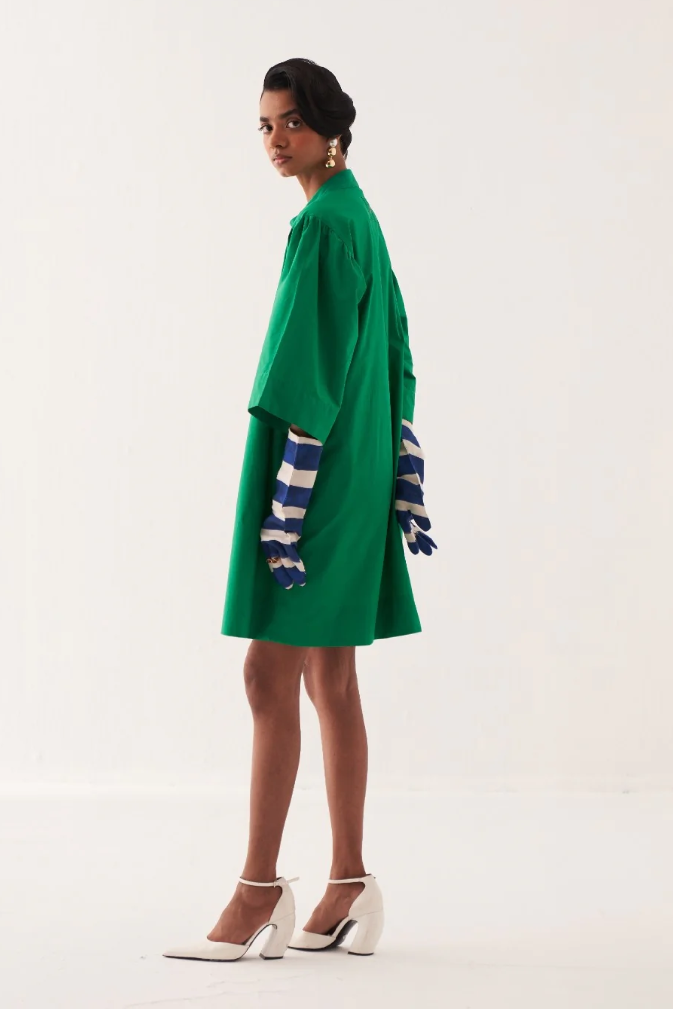 Emerald Applique Dress