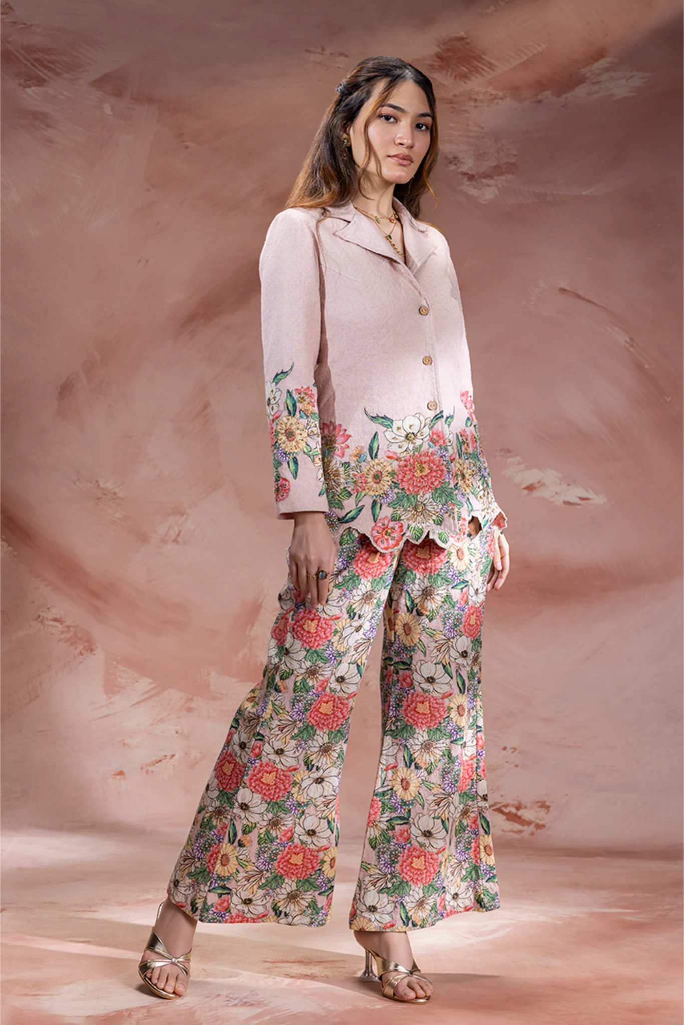Baghira Embroidered Blazer Co-ord Set