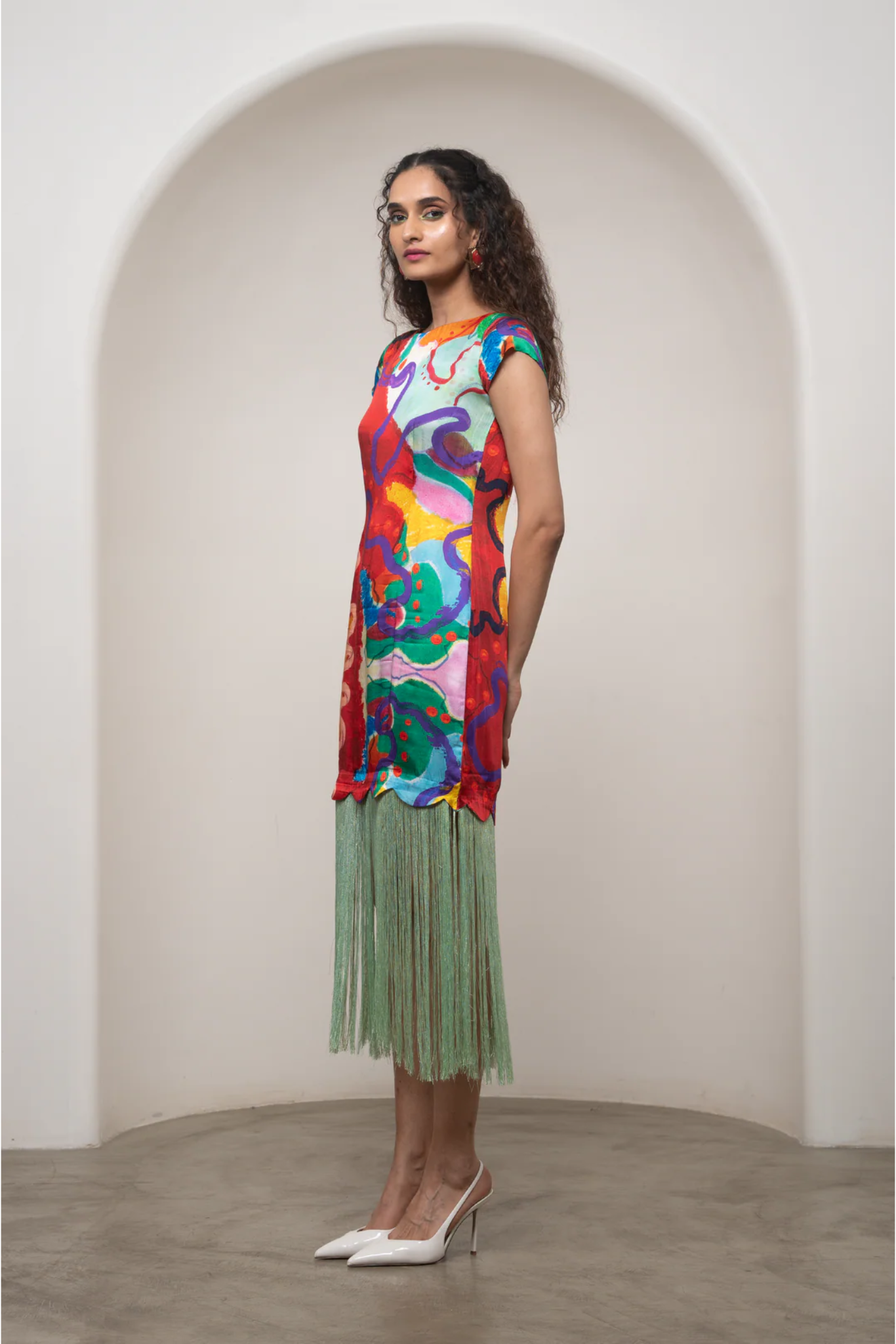Alya Fringe Dress