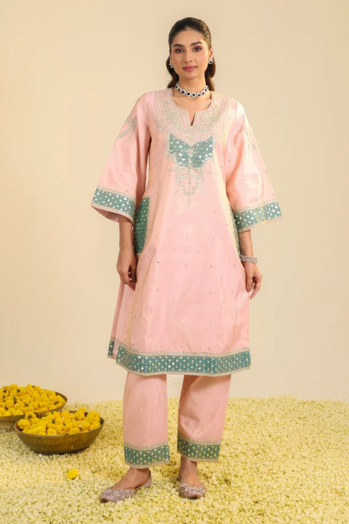 Pink Akshi Kurta Set
