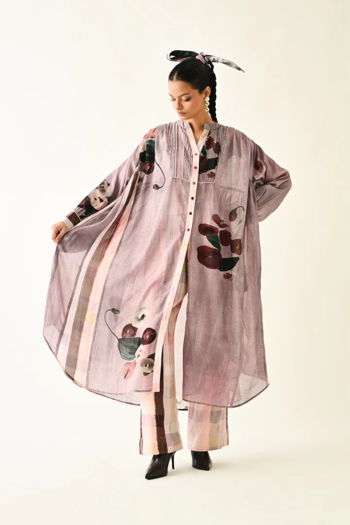 Dusk Pink Thistle Dress