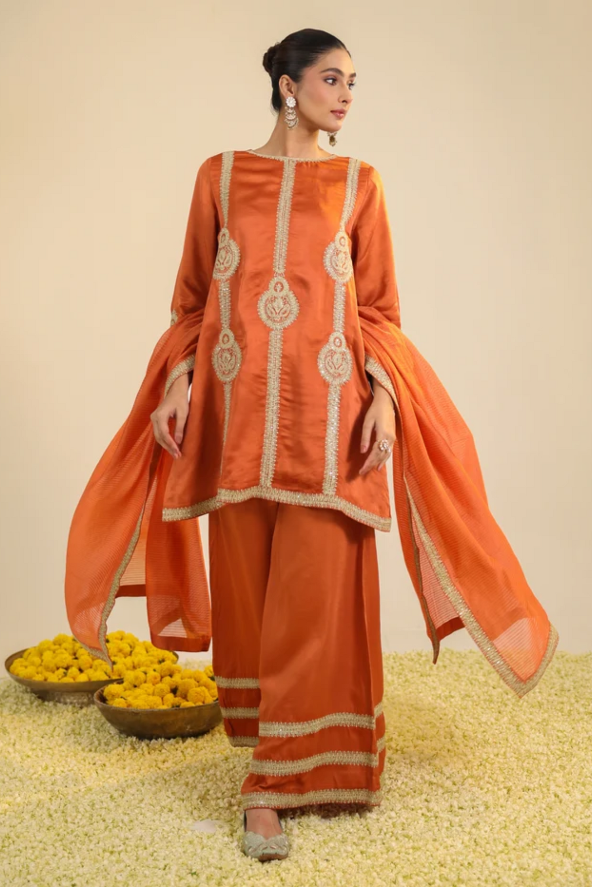 Rust Zainaa Kurta Set