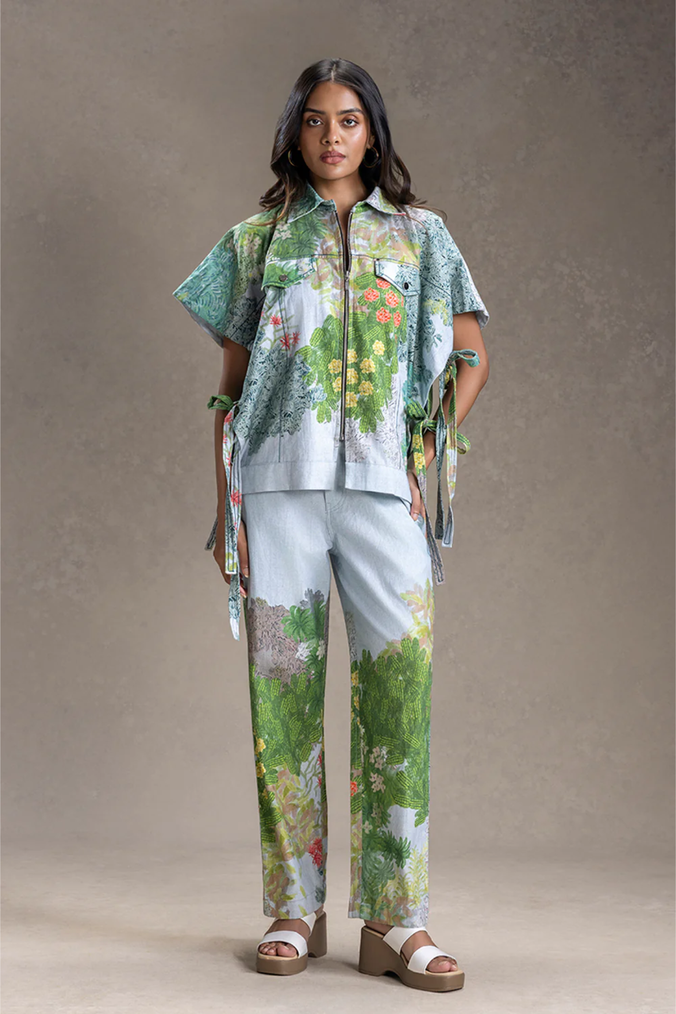 Blume Printed Shacket and Pants