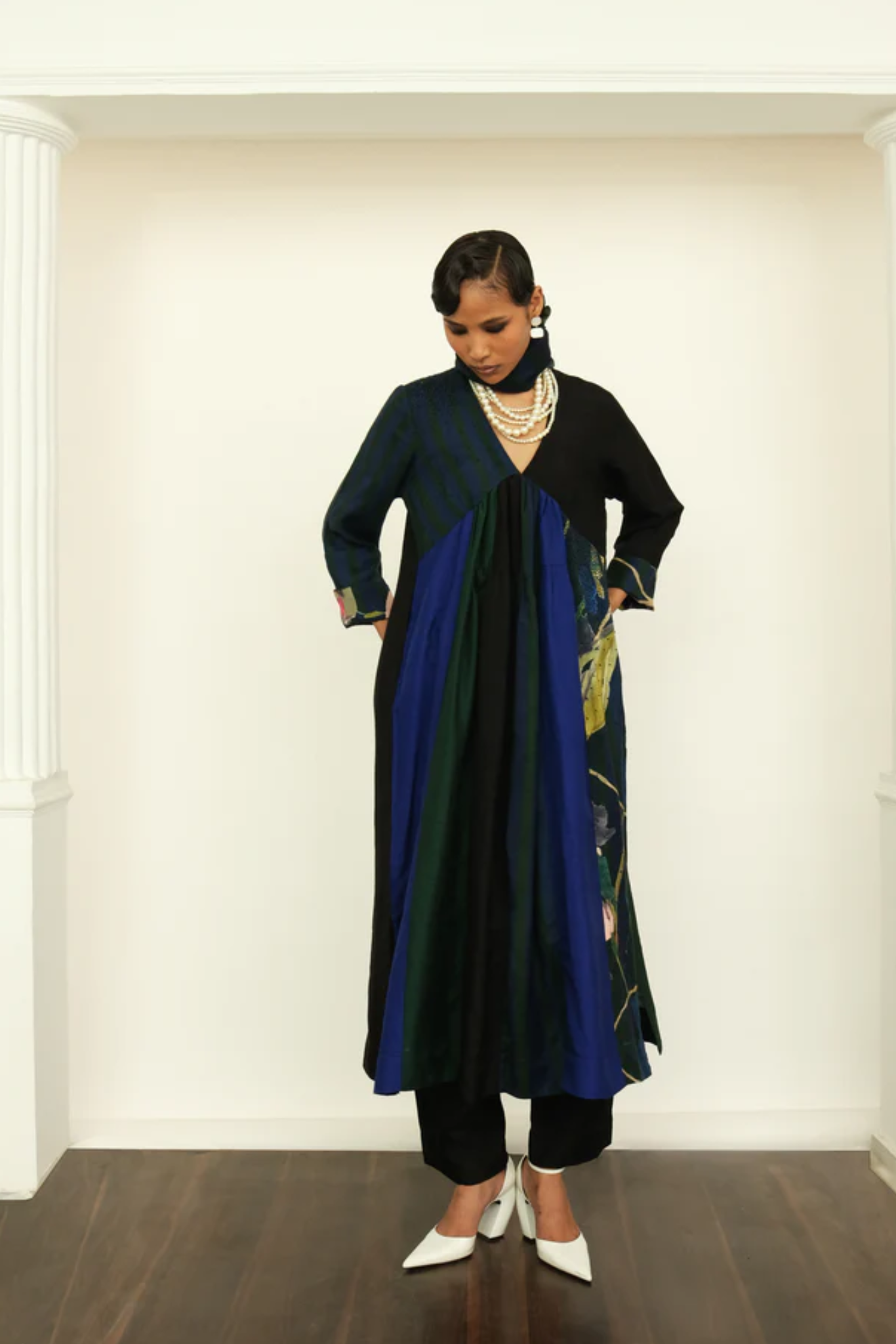 Patchwork Tier dress