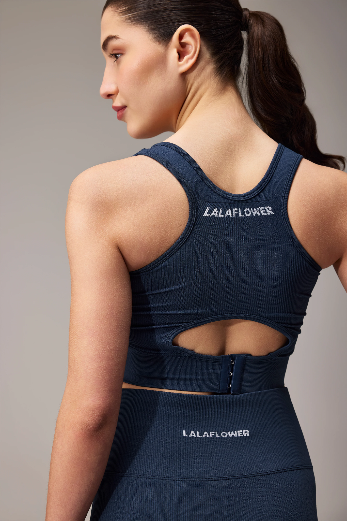 SEAMLESS PADDED BRA - NAVY BLUE