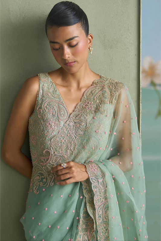 Vrinda Paisley Saree
