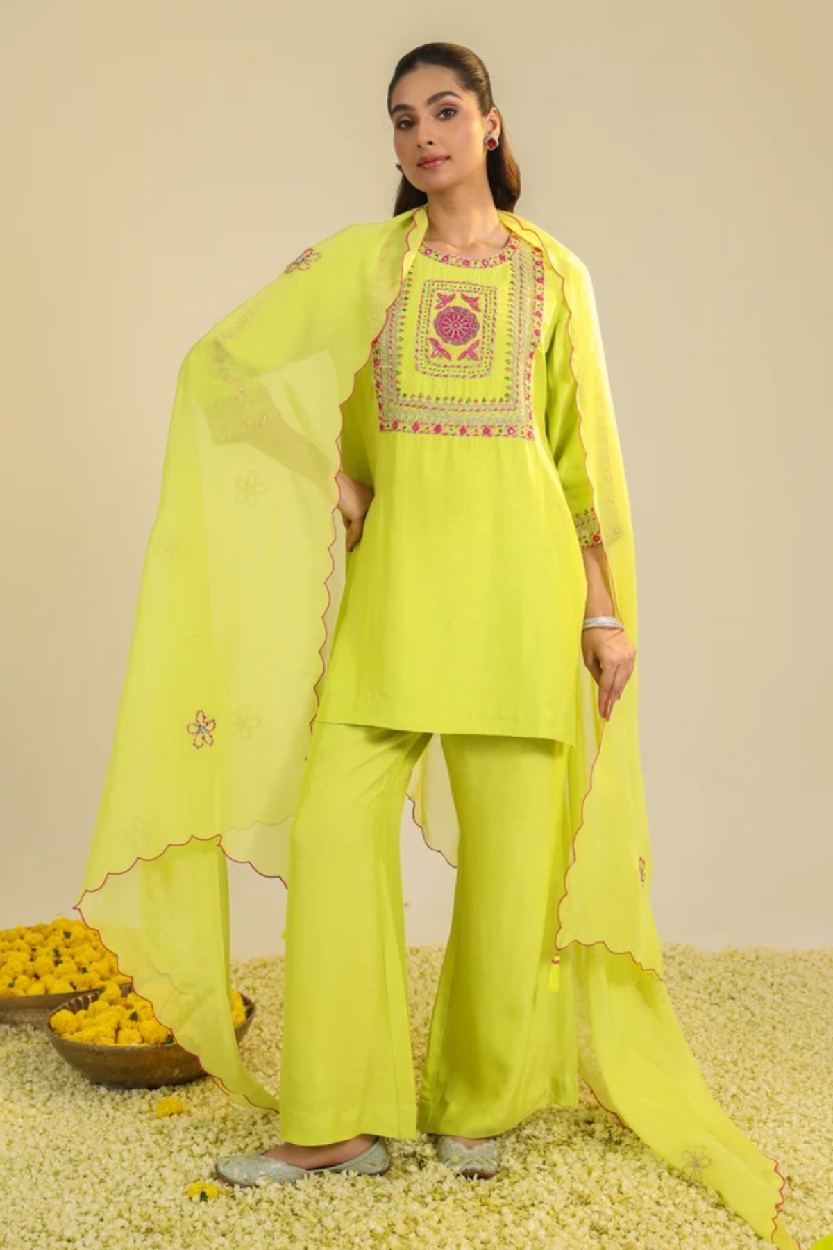 Yellow Gulshan Kurta Set