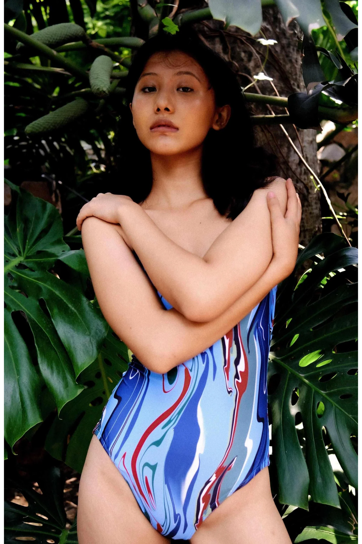 One Piece Swimsuit - Cosmic Wave