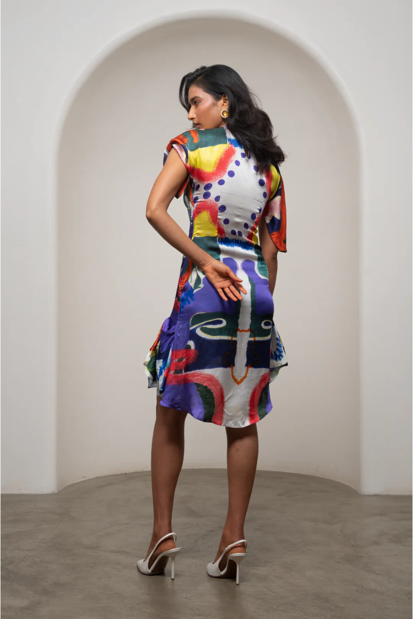 Varen Draped Mini Dress