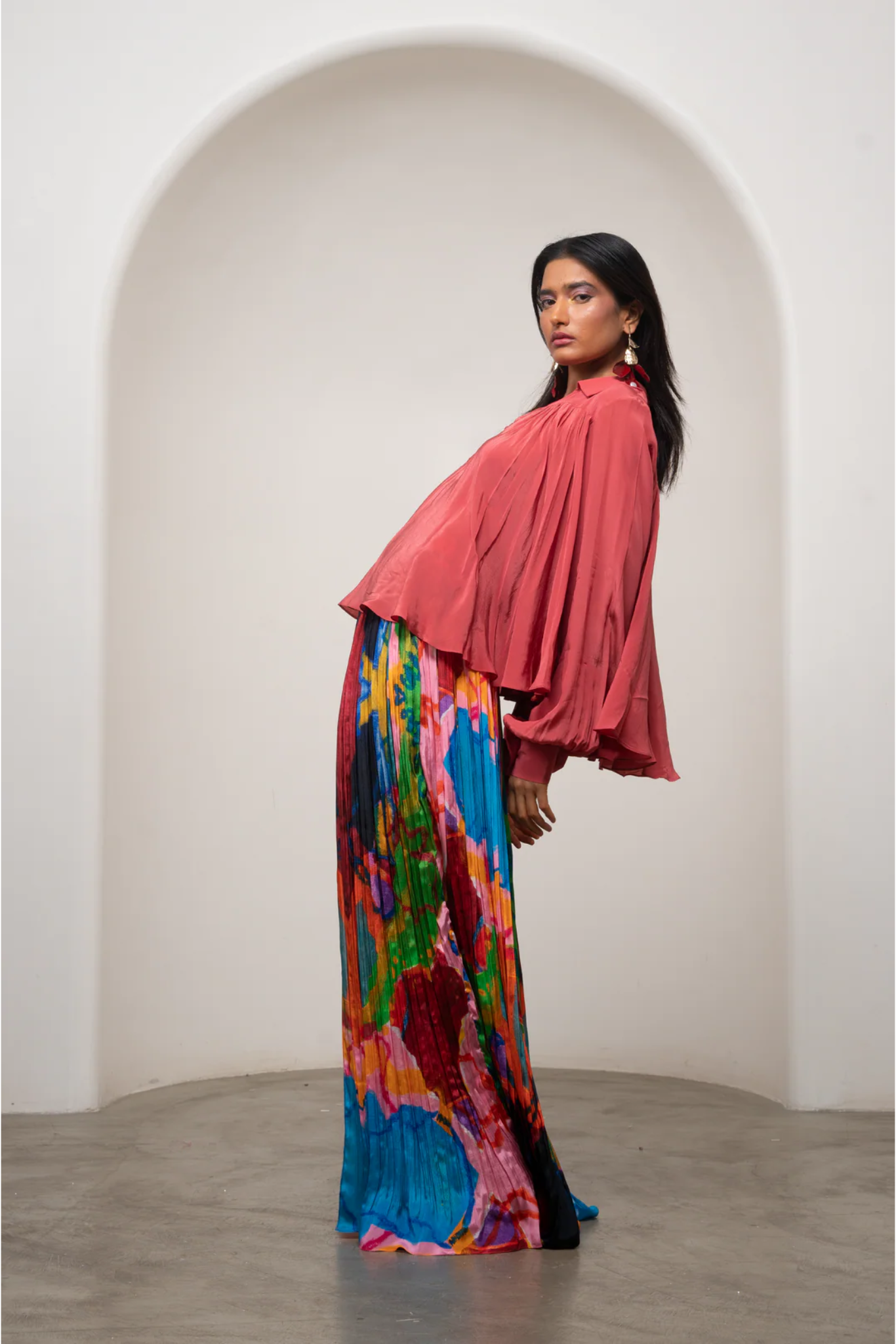 Sena Gathered Top & Skirt