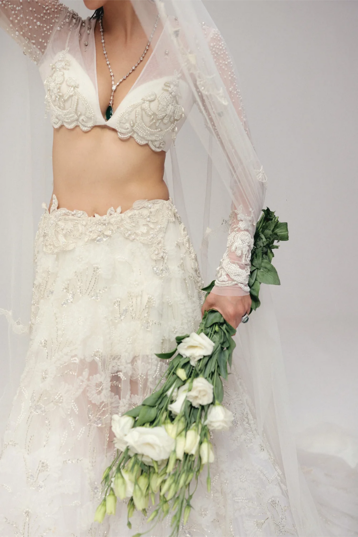 A White Wedding Lehenga II