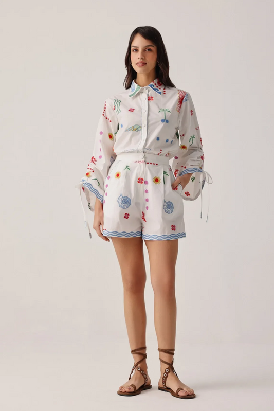 Mia Shorts - Ecru