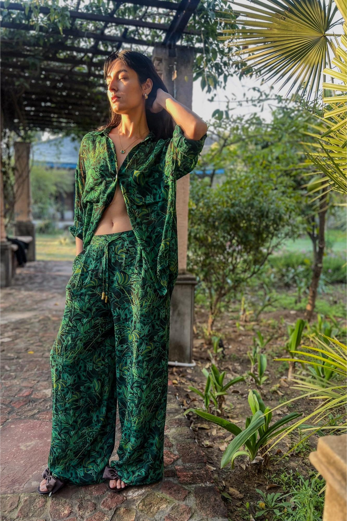 Lounge Trousers - Emerald Jungle