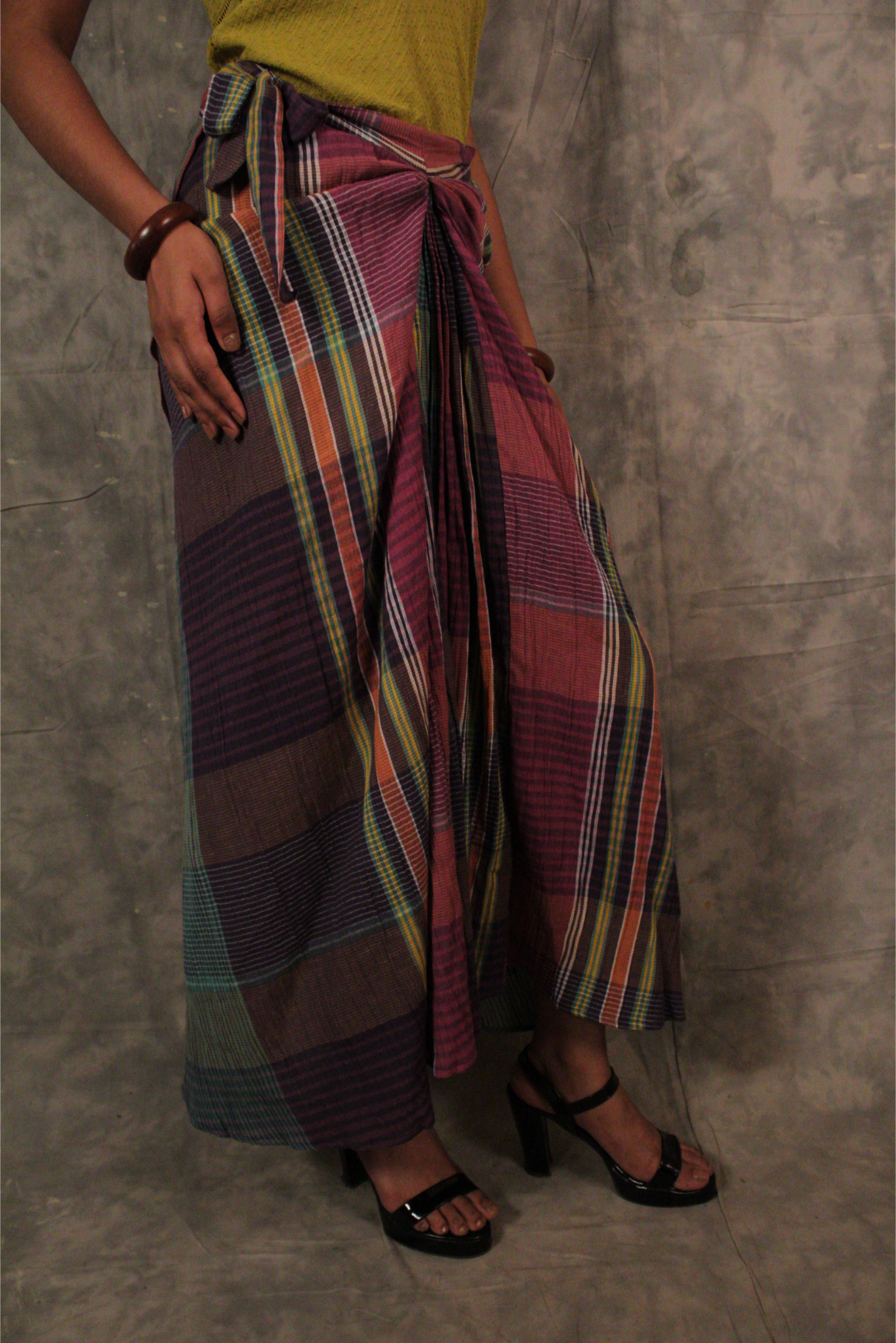 Antaria wrap skirt - Plaids