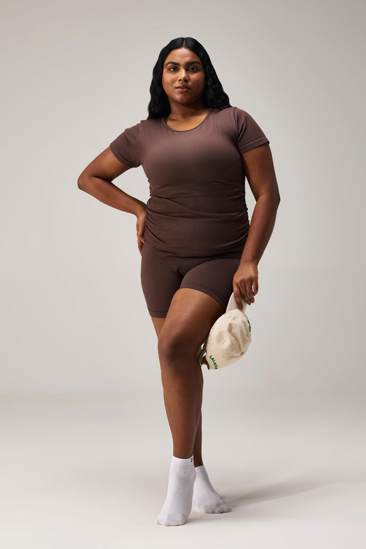 SEAMLESS TSHIRT - COFFEE