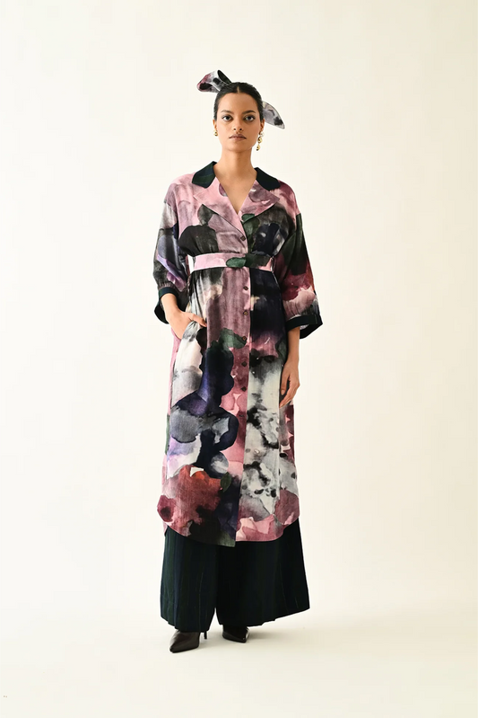 Twilight Bloom Trench Set