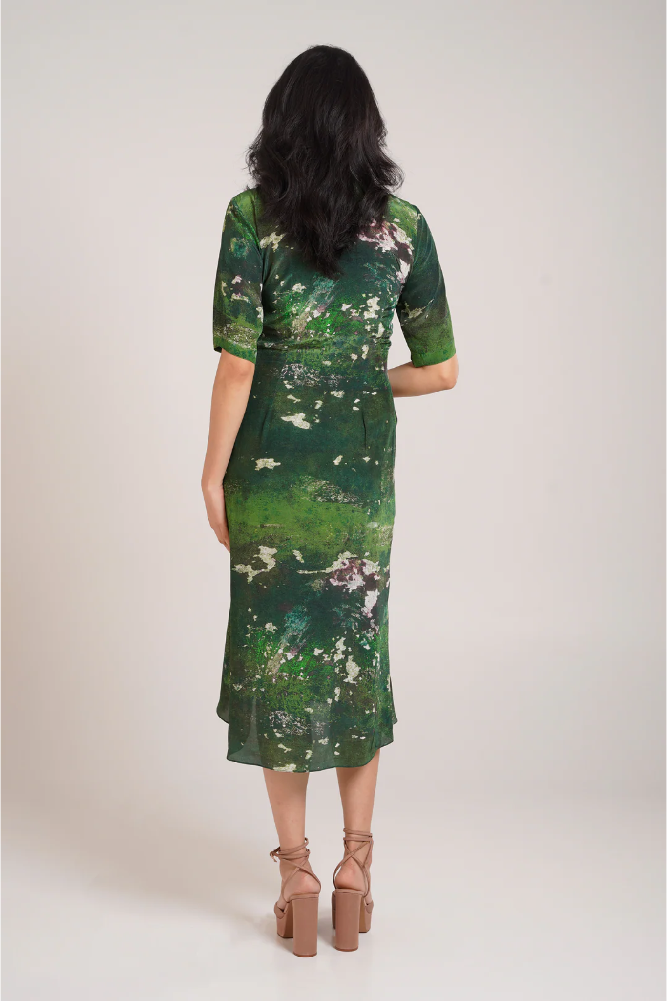 Sage Ruched Dress