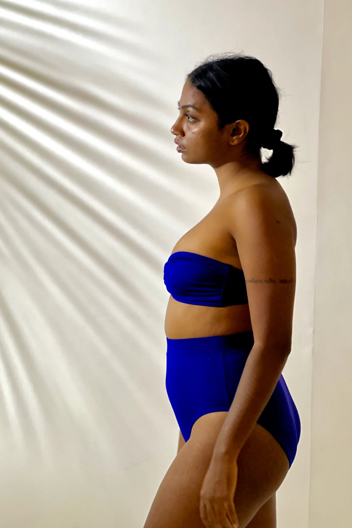 Ring Bikini Top With Removable Halter Straps - Royal Blue