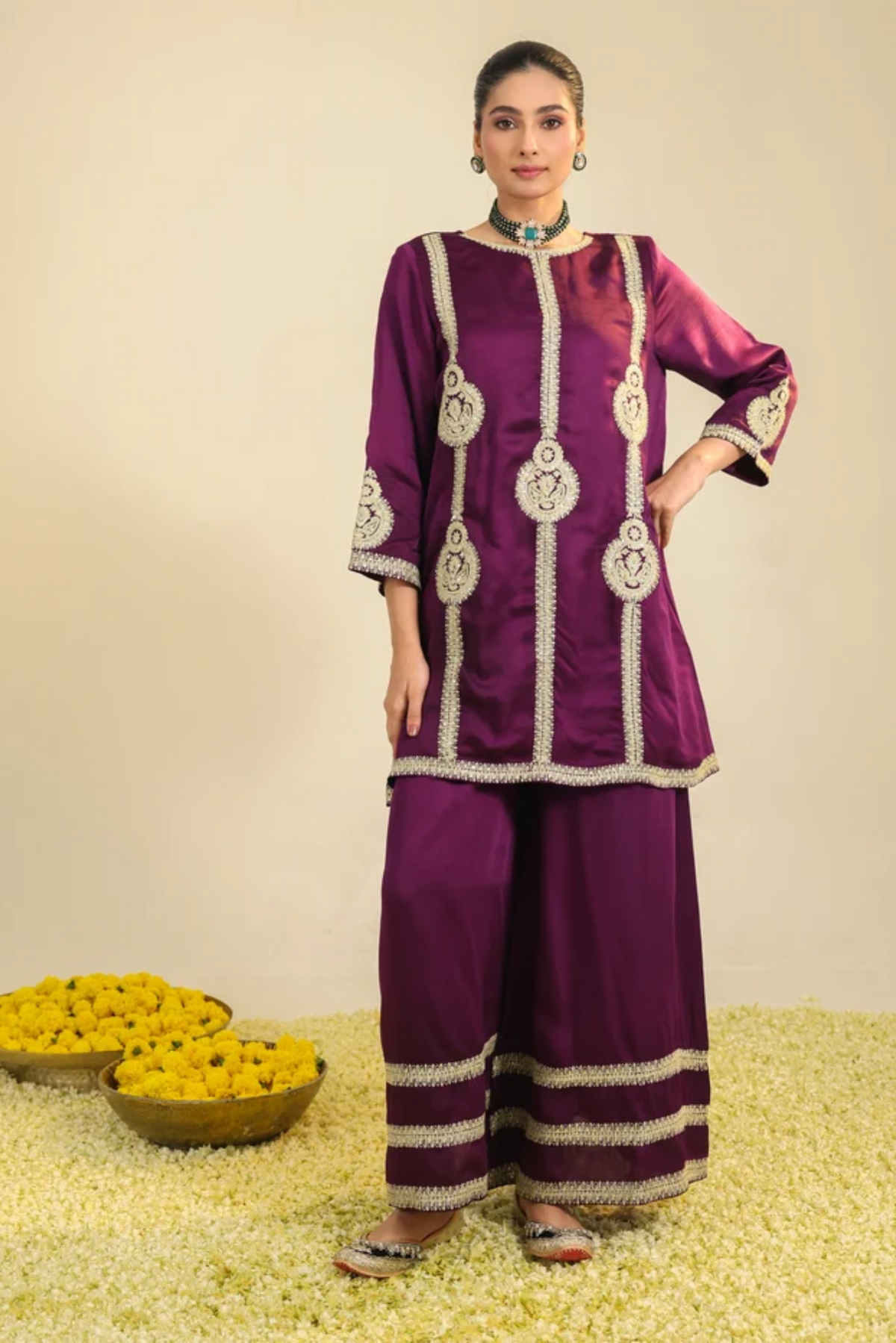 Purple Zainaa Kurta Set