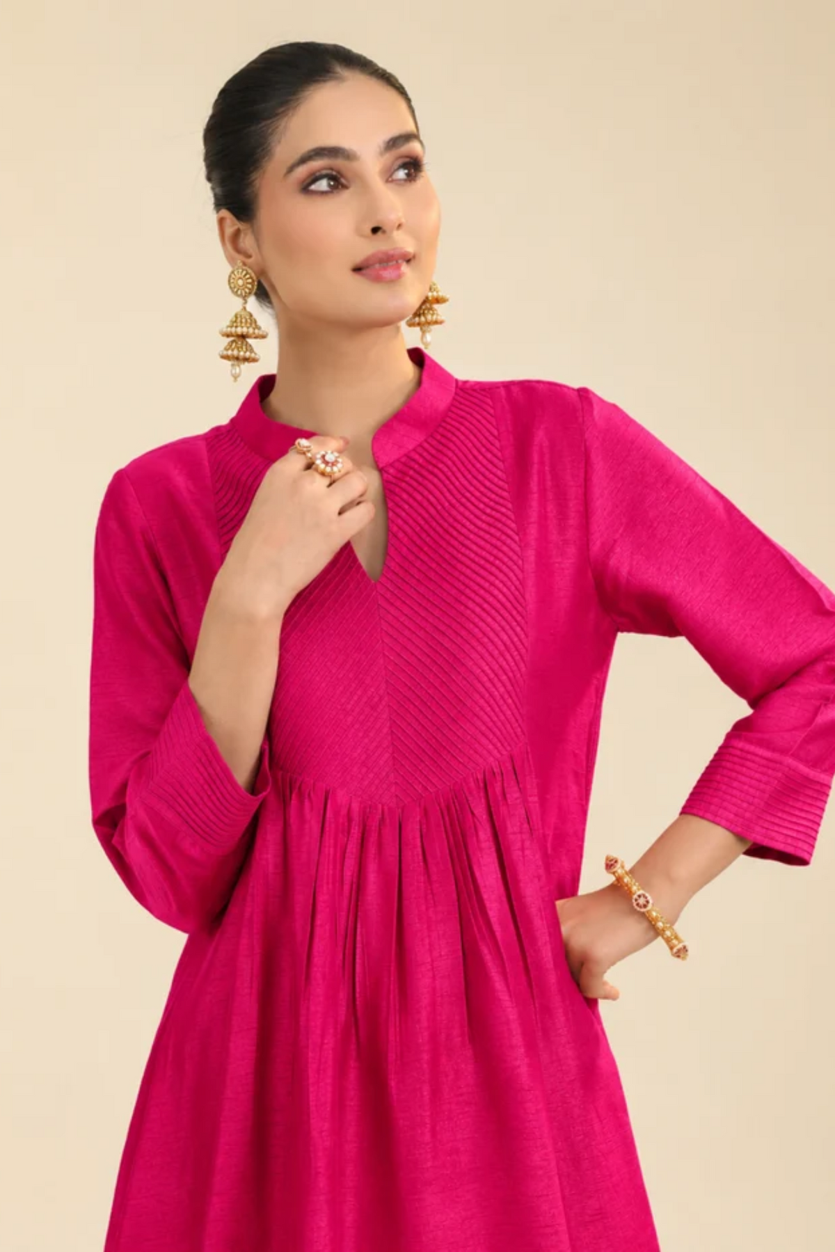 Rani Pink Gumaan Kurta Set
