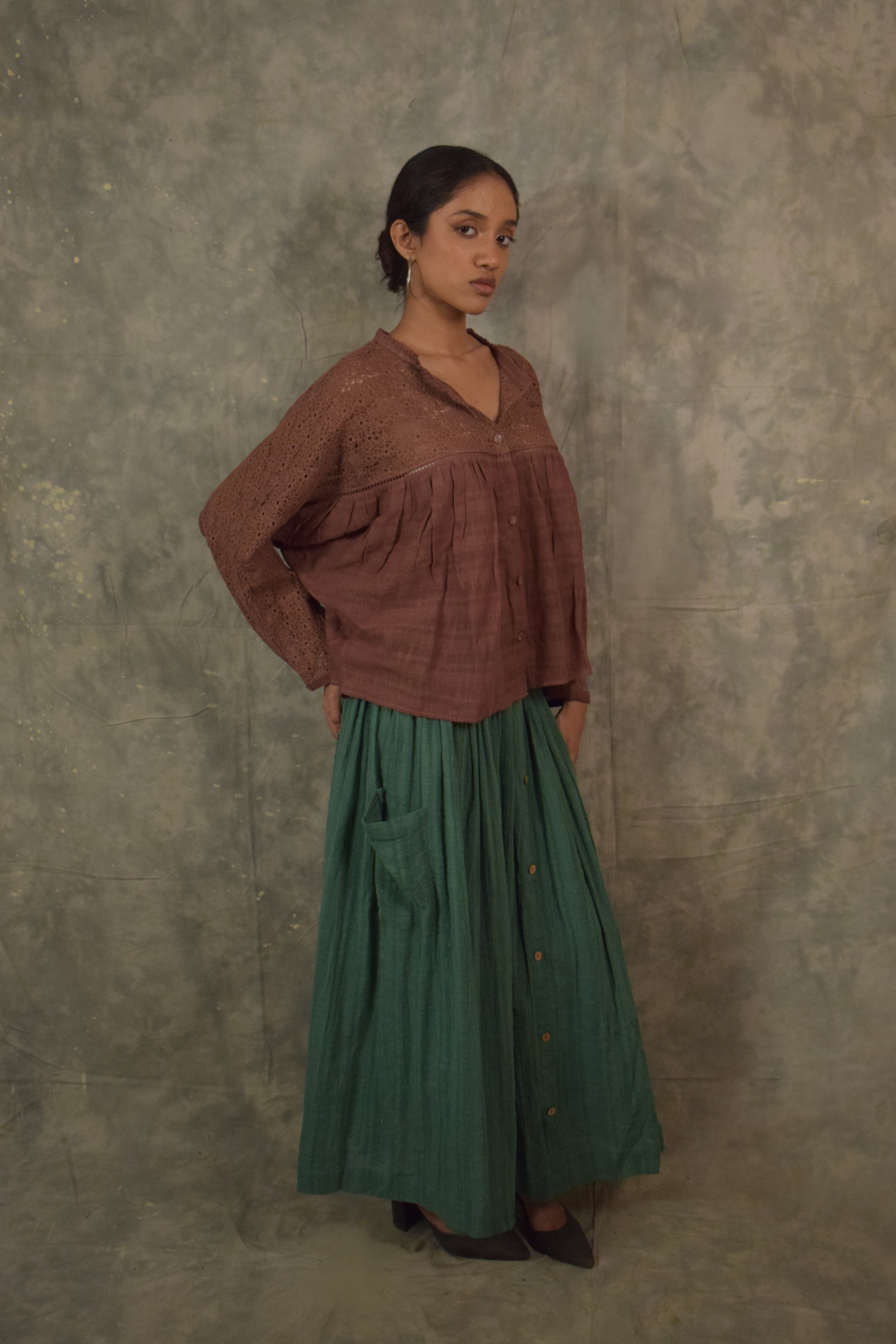 Kefi Wing Shirt - Dusty Orchid
