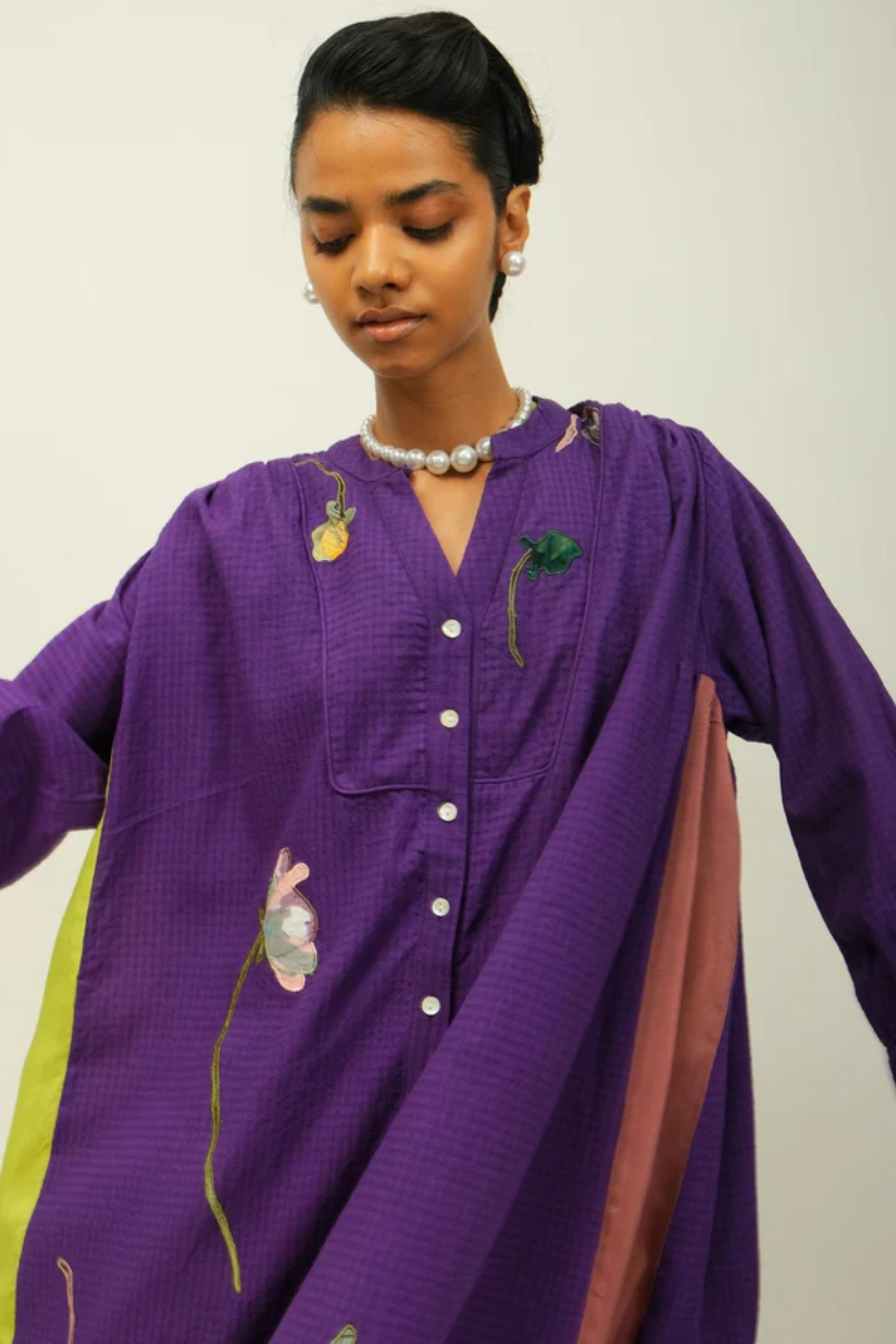 Thistle Appliqué Dress