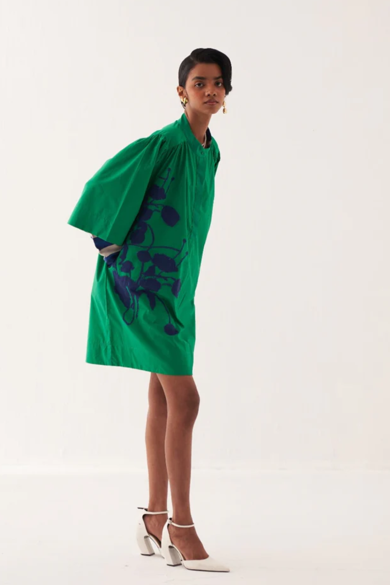 Emerald Applique Dress